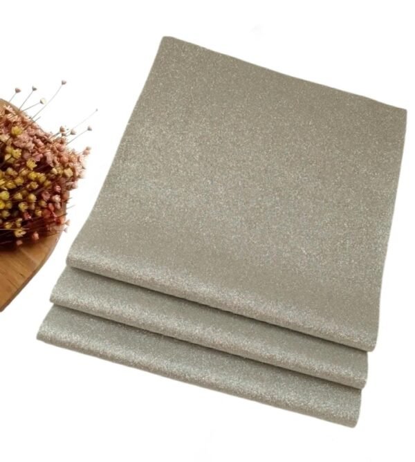 LONITA GLITTER FINO GLAMOUR PRATA 25X50CM UND