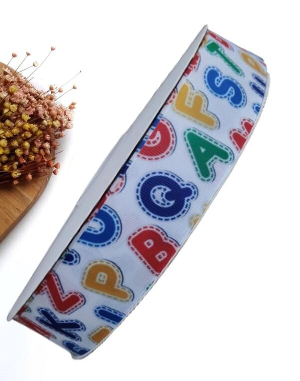 FITA YAMA GORGURÃO ESCOLAR 38MM LETRAS COLORIDOS - METRO