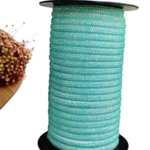 MEIA CANA DE STRASS 6MM VERDE - METRO