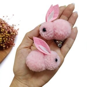 POMPOM COELHO 40MM ROSA UND