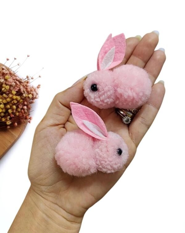 POMPOM COELHO 40MM ROSA UND
