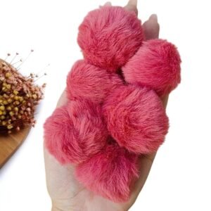 POMPOM FOFINHO ROSE ESCURO 4CM UND