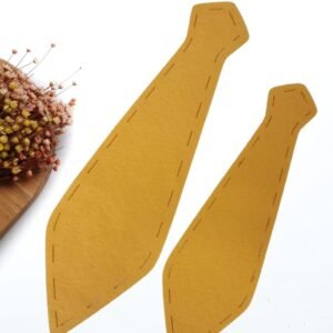 GRAVATA EM FELTRO AMARELO FORTE UND