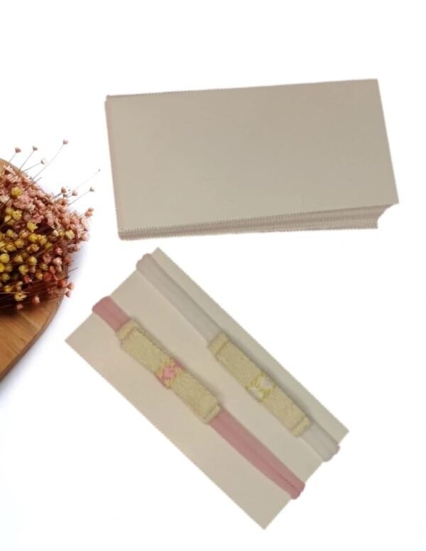 PAPELETA TAG RETANGULAR P/ TIARA 6,3 CM X 14 CM C/ 25 UND