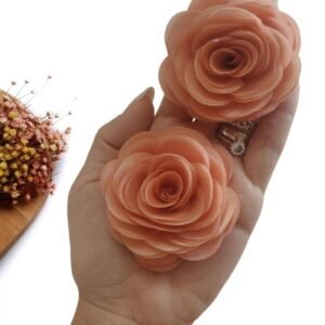 FLOR DE VOAL 6CM SALMON UND