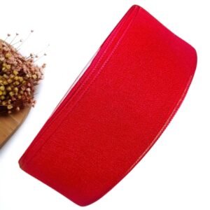 FITA DE ORGANZA COM BRILHO 38MM VERMELHO - METRO
