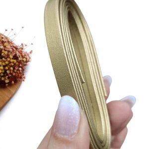 TIRA EM NAPA EGEU METALIZADO 10 MM DOURADO - METRO