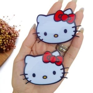 APLIQUE EM ACRÍLICO SUBLIMATICO ROSTO HELLO KITTY 4 CM UND