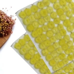 POMPOM ACHATADO 2,5 CM AMARELO C/ 2 UND