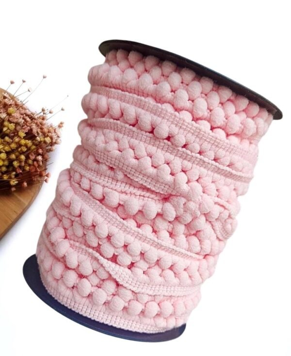 FITA POMPOM 6MM ROSA C/ 1 METRO