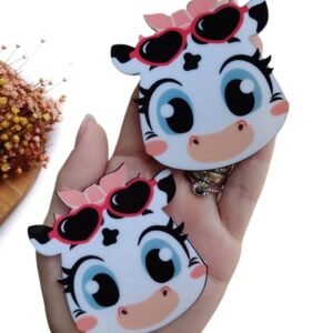 APLIQUE SUBLIMADO EM ACRÍLICO ROSTO VAQUINHA  PK 7 CM UND