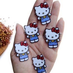 APLIQUE EM ACRÍLICO SUBLIMATICO HELLO KITTY CORPO INTEIRO 3,5 CM UND