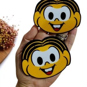 APLIQUE EM ACRÍLICO SUBLIMADO CURVADO ROSTO MÔNICA 8 CM UND