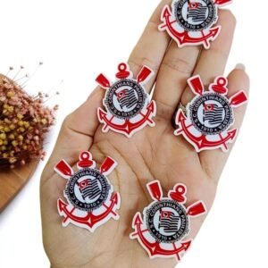 APLIQUE SUBLIMADO EM ACRÍLICO CORINTHIANS 3,8CM UND