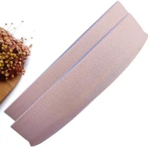 FITA CADARÇO SARJADA ROSA CLARO 35 MM - METRO