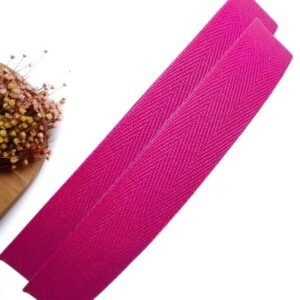 FITA CADARÇO SARJADA PINK 25 MM - METRO