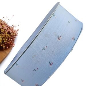 FITA DE LINHO C/ FLOR 38MM AZUL - METRO