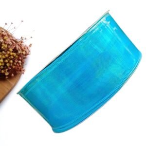 FITA DE ORGANZA BOREAL 38MM AZUL - METRO