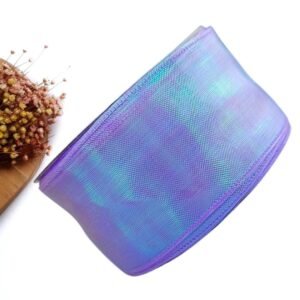 FITA DE ORGANZA BOREAL 38 MM LILÁS - METRO