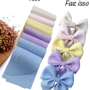 KIT RECORTE LAÇO FÁCIL LINHO C/ 5 CORES CANDY UND