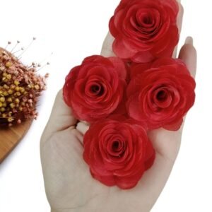 FLOR DE VOAL 4,5CM VERMELHA UND