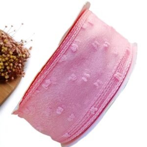 FITA DE VOAL POMPOM 38 MM ROSA - METRO