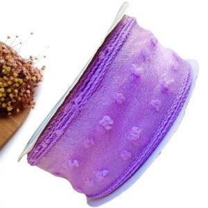 FITA DE VOAL POMPOM 38 MM LILÁS - METRO