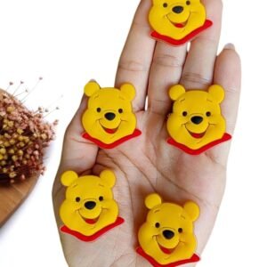 APLIQUE EMBORRACHADO ROSTO URSINHO POOH 3 CM C/ 2 UND