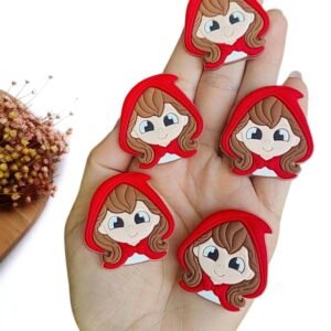 APLIQUE EMBORRACHADO CHAPEUZINHO VERMELHO 3,8 CM C/ 2 UND