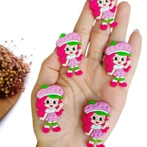 APLIQUE EMBORRACHADO MORANGUINHO 4 CM C/ 2 UND