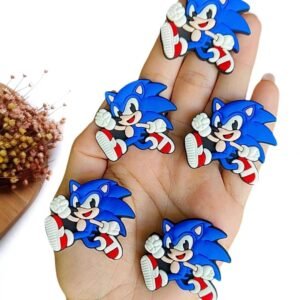 APLIQUE EMBORRACHADO SÔNIC 3,8 CM C/ 2 UND