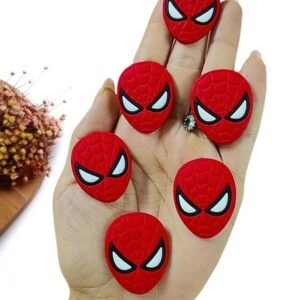 APLIQUE EMBORRACHADO HOMEM ARANHA 3,5 CM C/ 2 UND