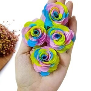 FLOR DE VOAL 4,5CM COLORIDA UND