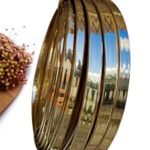 TIRA METALIZADA ESPELHADA 10 MM OURO LIGHIT - METRO