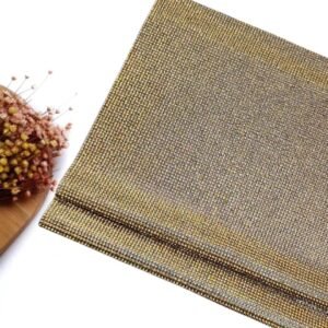 MICRO MANTA STRASS GOLD 10 FILEIRAS 2X40CM UND