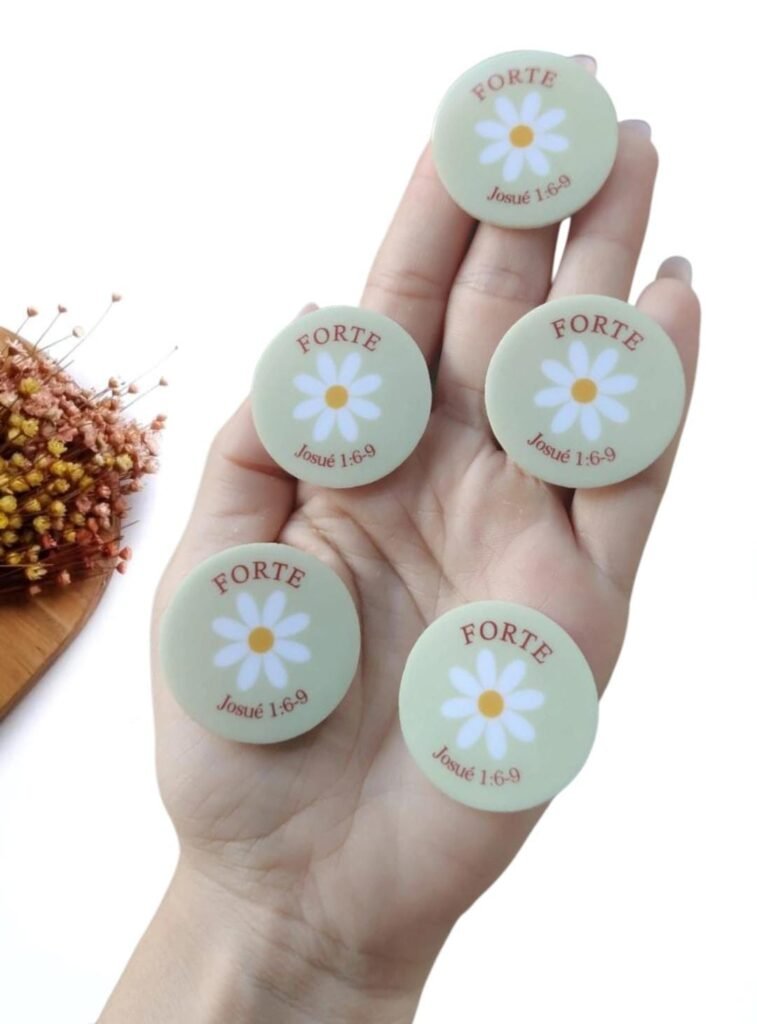 APLIQUE EM ACRÍLICO FLOR DA PROMESSA 3,5 CM UND - FORTE