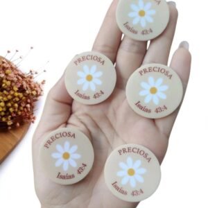 APLIQUE EM ACRÍLICO FLOR DA PROMESSA 3,5 CM UND - PRECIOSA