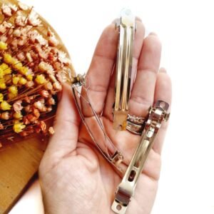 PRESILHA BICO DE PATO 8CM C/ 5 UND