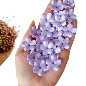 FLOR DE PORCELANA LILAS 2 CM C/ 2 UND