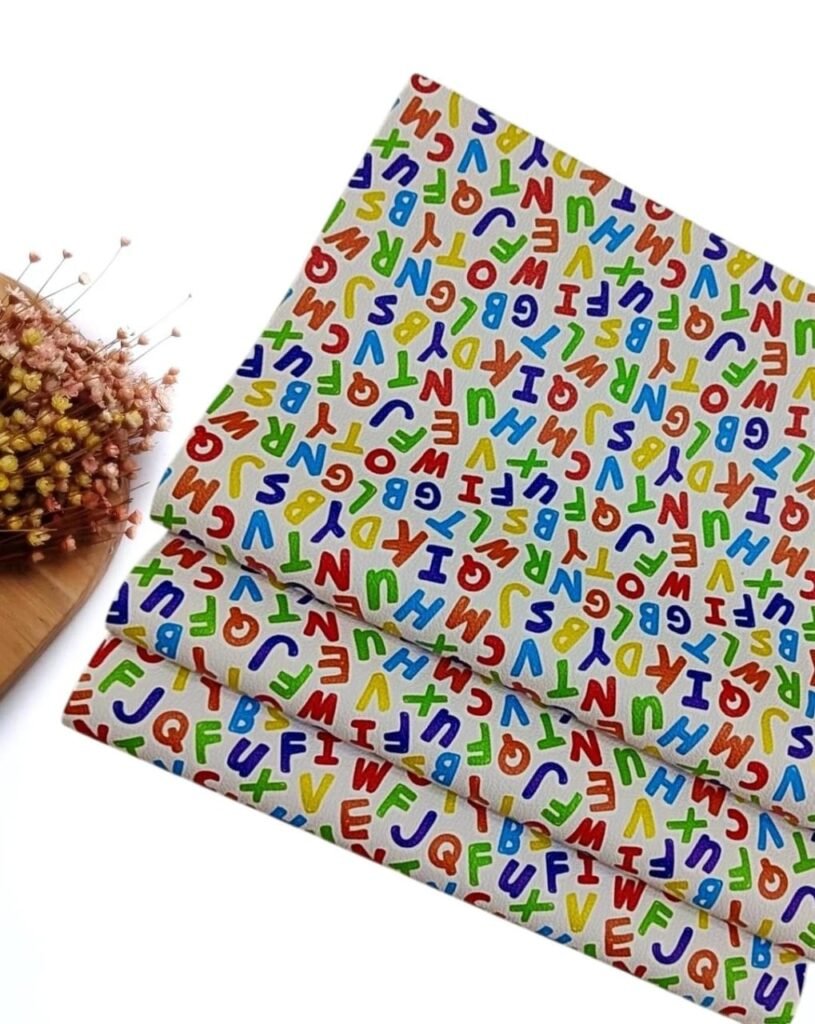 LONITA ESTAMPA ESCOLAR LETRAS COLORIDAS 27 CM X 40 CM UND