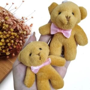 CHAVEIRO URSINHO EM PELÚCIA 8CM DOURADO UND