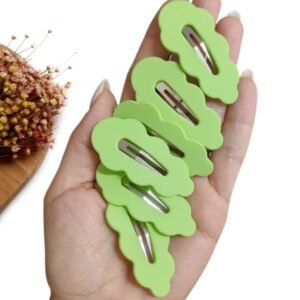 PRESILHA TIC TAC NUVEM 5,5CM VERDE C/ 2 UND