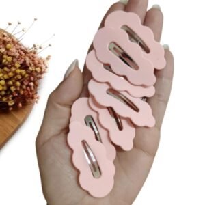 PRESILHA TIC TAC NUVEM 5,5CM ROSA CANDY C/ 2 UND