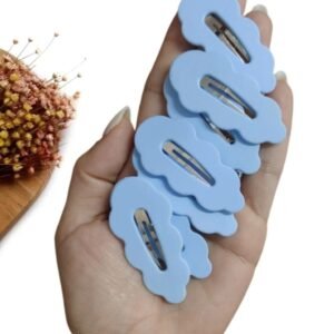 PRESILHA TIC TAC NUVEM 5,5CM AZUL CANDY C/ 2 UND