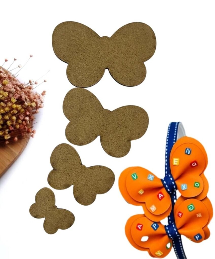 MOLDE BORBOLETAS EM MDF - 4 PEÇAS