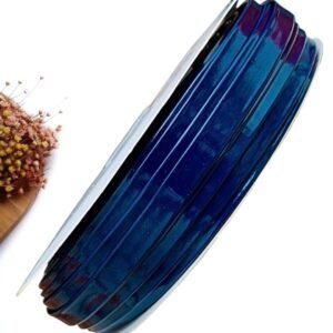 TIRA IMPORTADA ESCOLAR VERNIZ 10 MM AZUL MARINHO - METRO