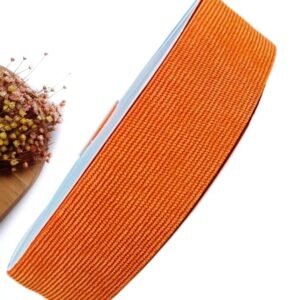 FITA IMPORTADA 38MM LARANJA COTELÊ COM CETIM - METRO