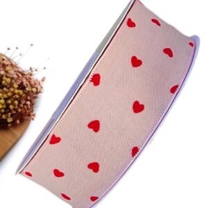 FITA GORGURÃO 38 MM PUFF CORAÇÃO ROSA BEBÊ – METRO