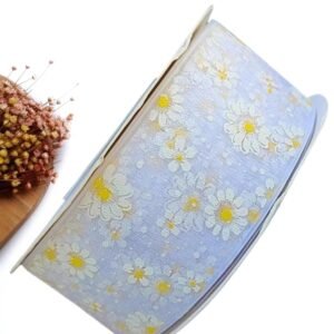 FITA VOAL MARGARIDA 38 MM BRANCA - METRO