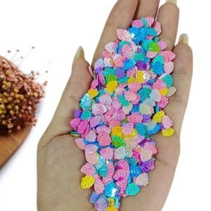 APLIQUE CONCHAS DE PAETÊ 8MM CORES CANDY C/ 10 GRAMAS